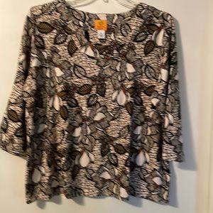 Ruby Rd 3/4 Sleeve top